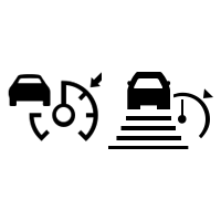 (Suivant véhicule) Témoins du régulateur de vitesse adaptatif