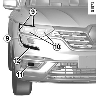 E-GUIDE.RENAULT.COM / Koleos-2 / Achten Sie auf Ihr Fahrzeug (Leuchten) /  SCHEINWERFER VORN: Lampenwechsel
